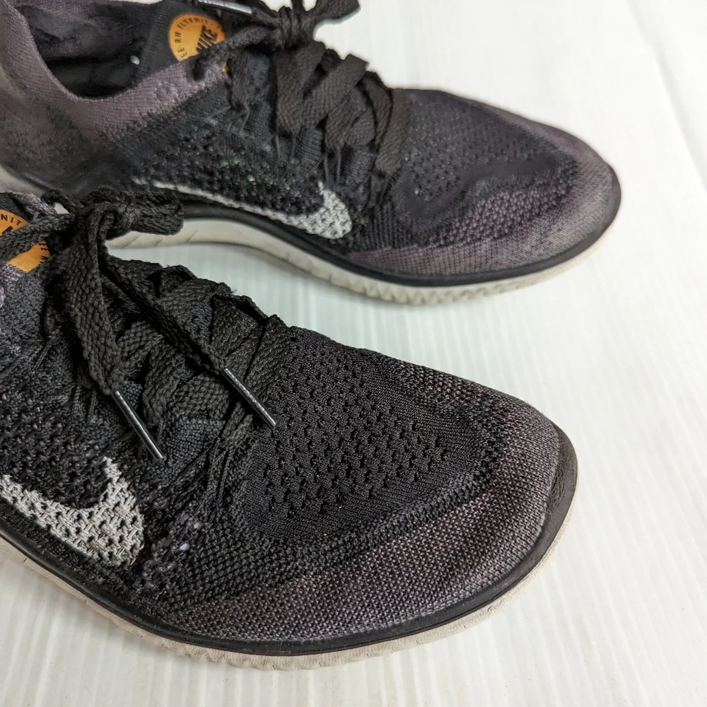 NIKE Free RN Flyknit 2018 Black Running Shoes Sneakers